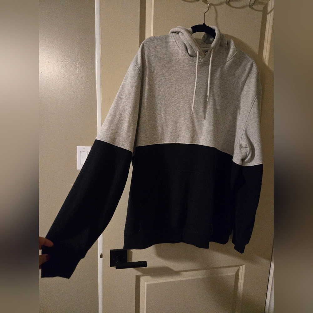 H&M Two-Tone Gray and Blue Hoodie
